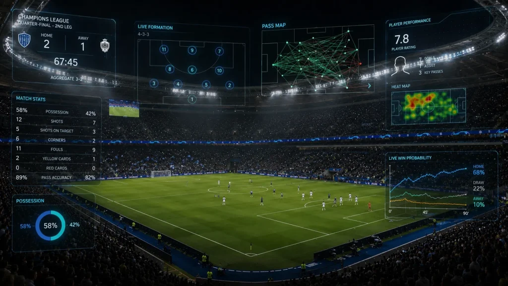 Futuristic Champions League night match